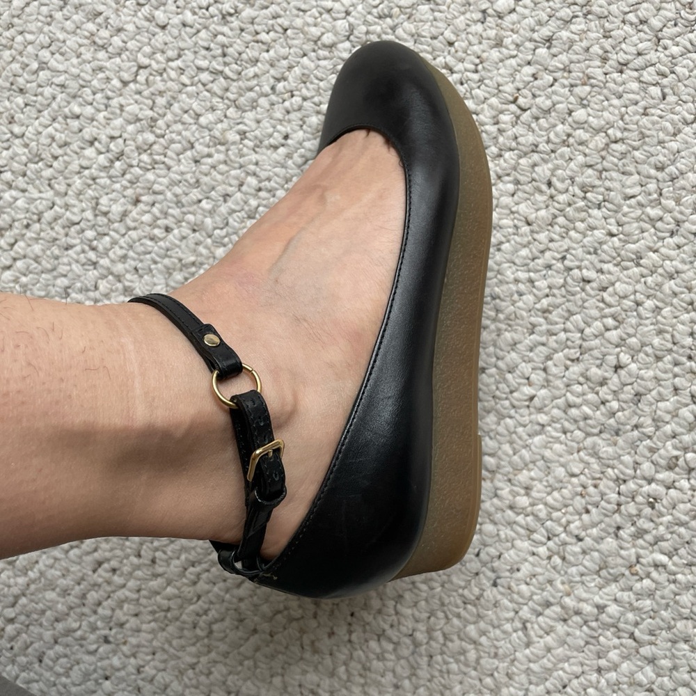 Jil Sander Black Leather Flats - Picture 5 of 6